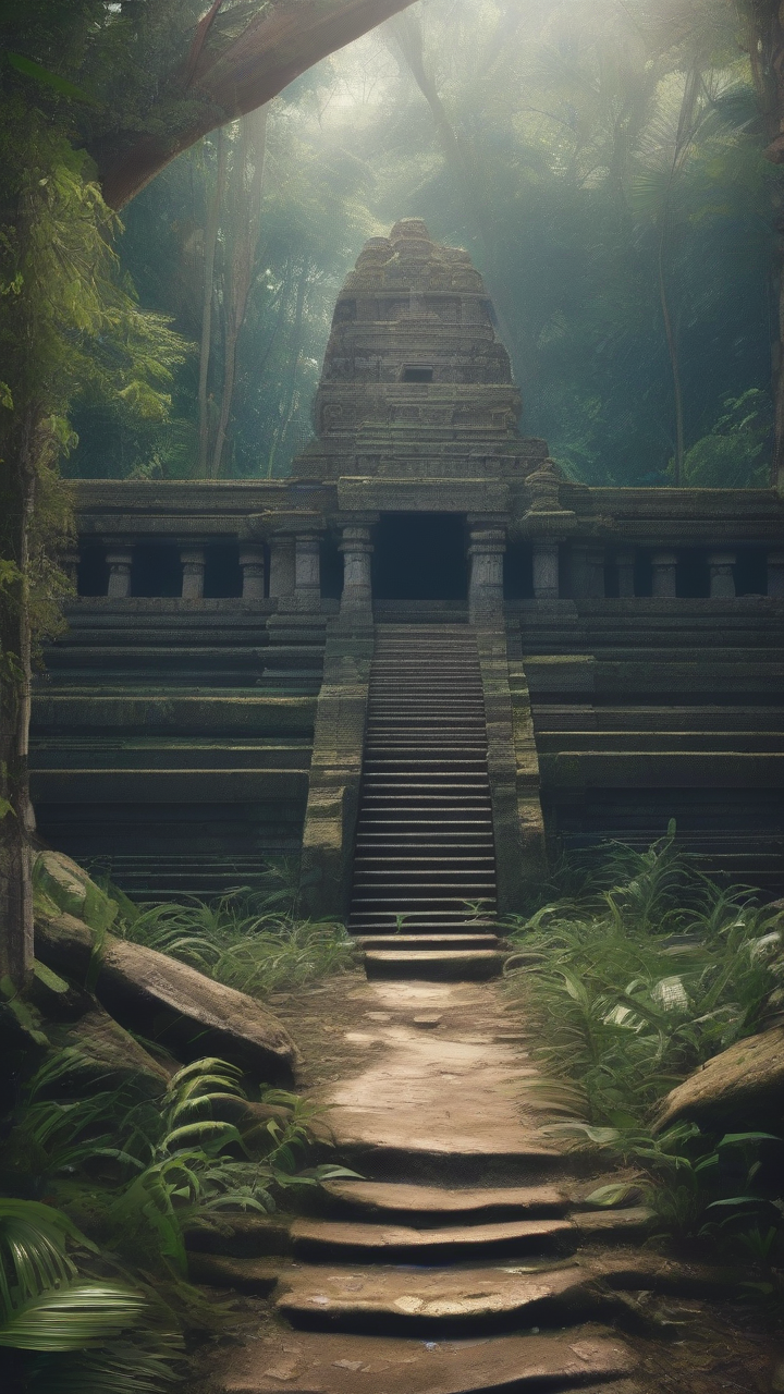 Ancient temple hidden in jungle