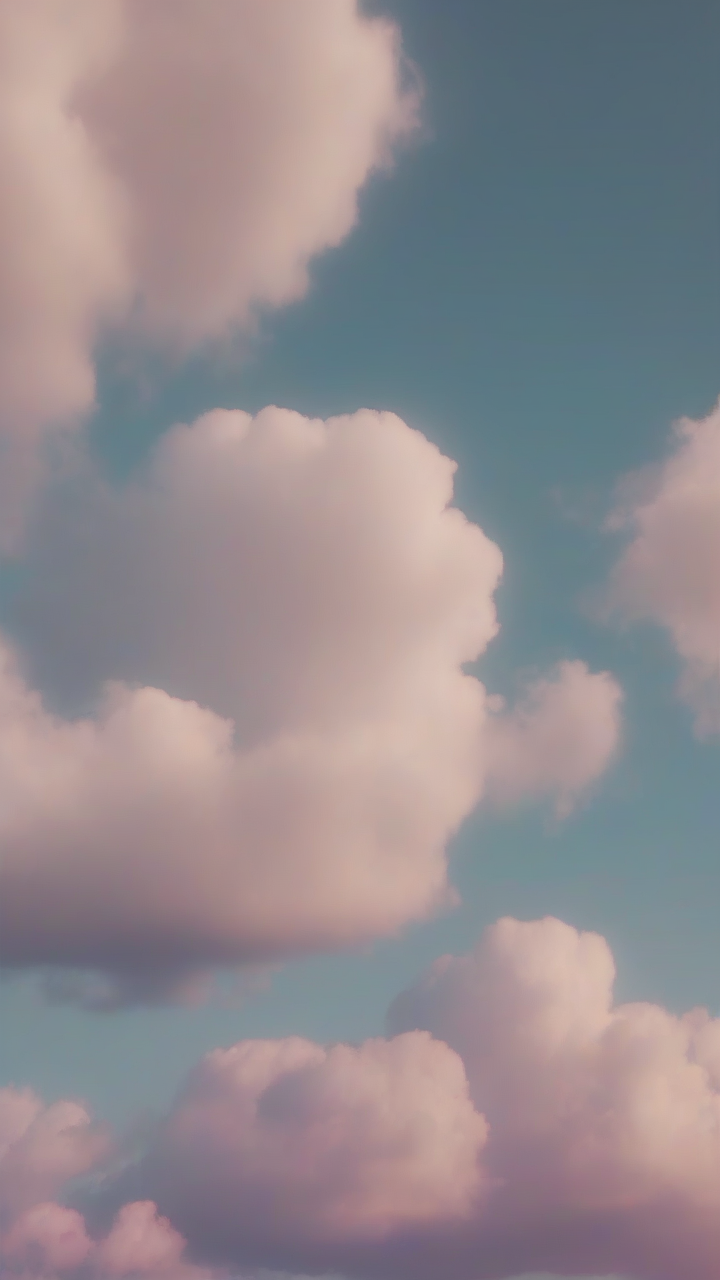 soft clouds close-up with dreamy colors