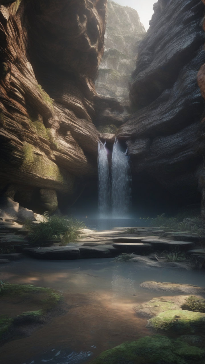 hidden waterfall cave