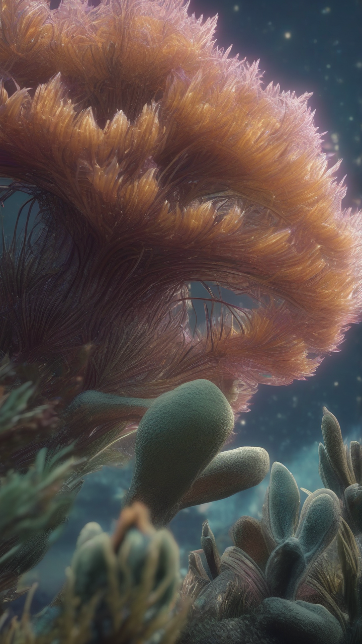 alien planet strange plants