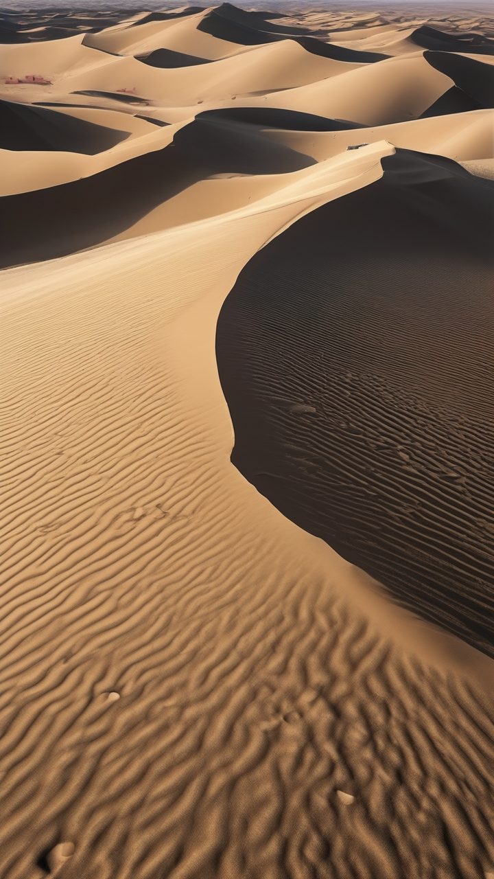 The Taklamakan Desert in China