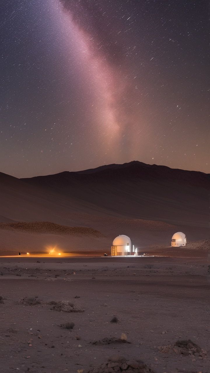 The Atacama at the moment of astronomical twilight