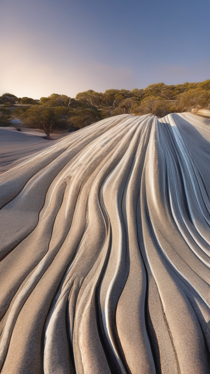 The Wave rock formation in Western Australia