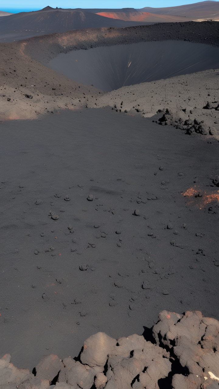 The volcanic landscape of Lanzarote Canary Islands