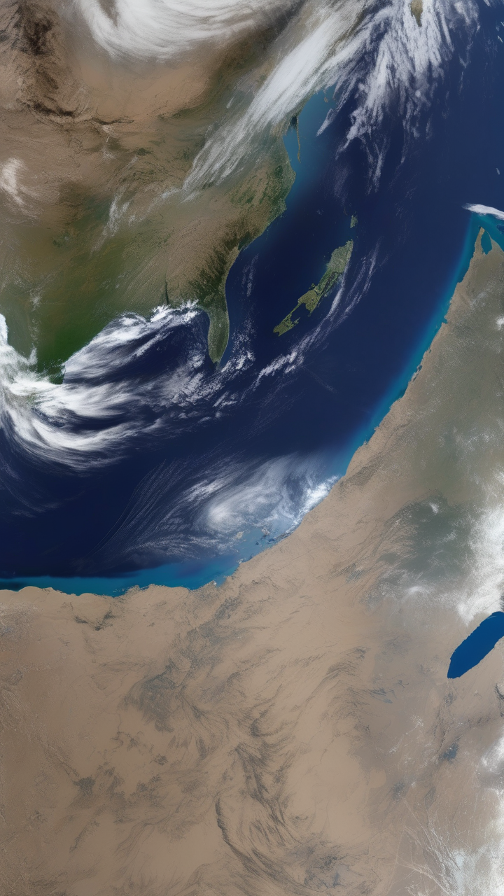 The entirety of the Pacific Ocean photographed from geostationary orbit