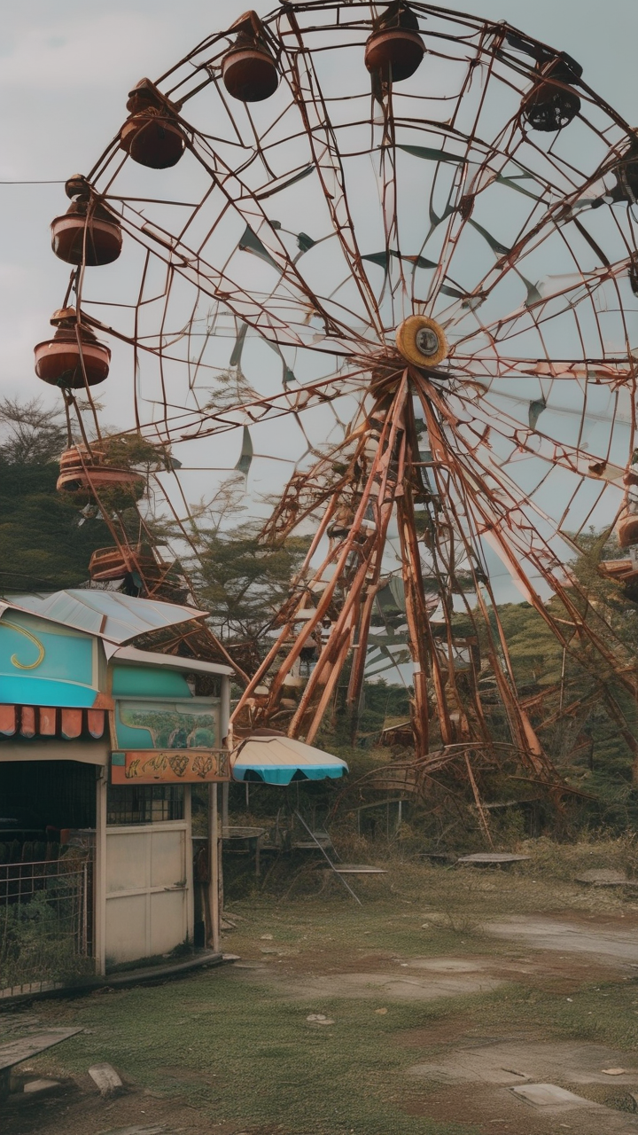 An abandoned amusement park in Japan