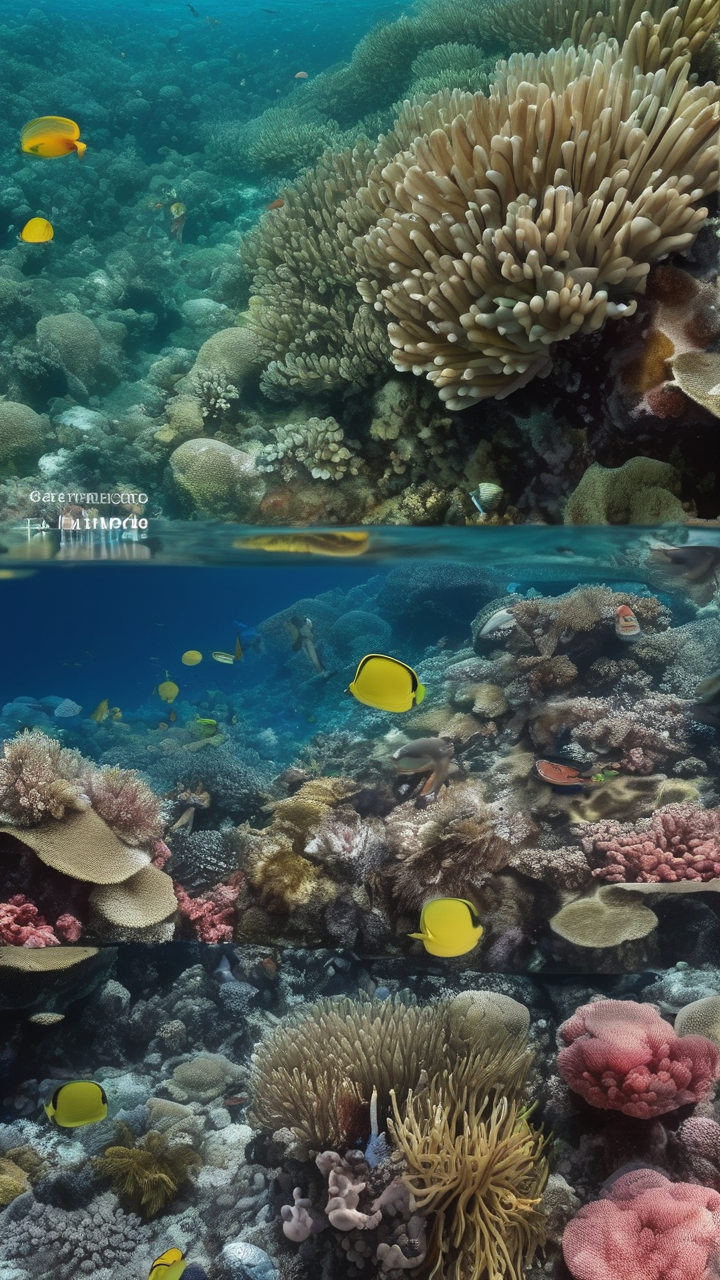 The coral reefs of the Raja Ampat archipelago in Indonesia