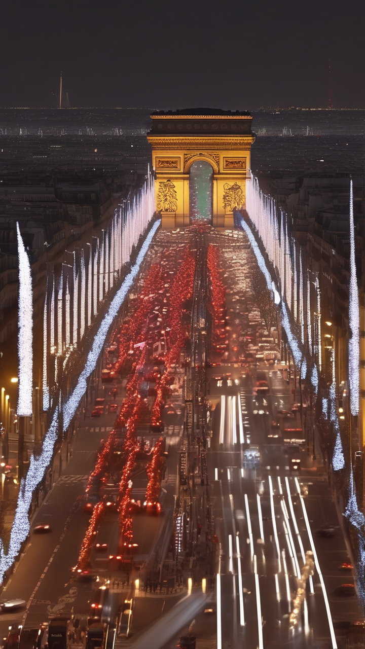 The Champs-Élysées at Christmas