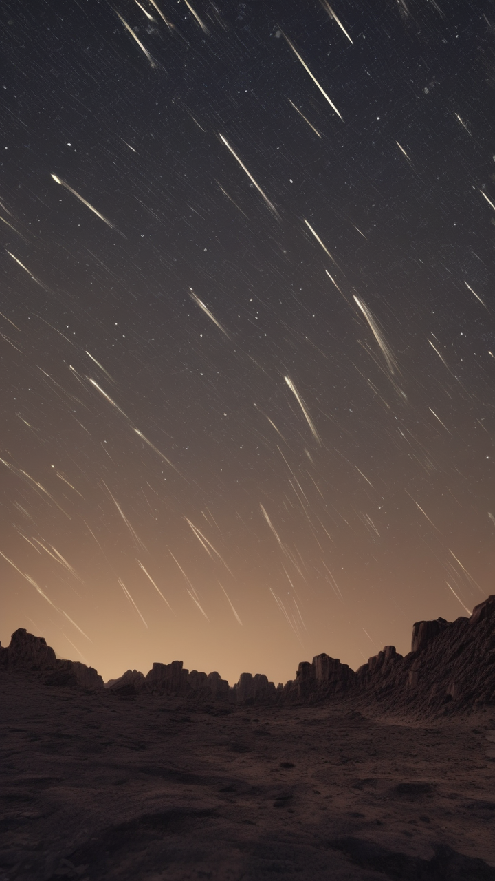 The Leonid meteor shower at peak