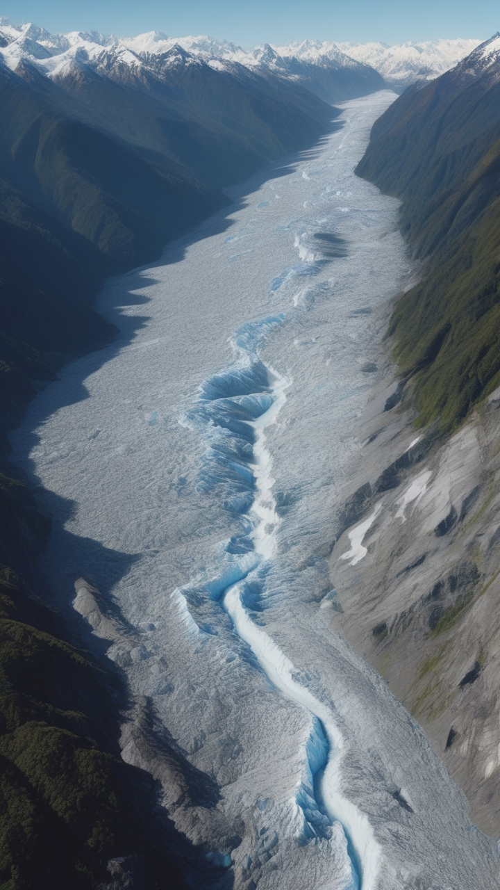 The Fox Glacier in New Zealand