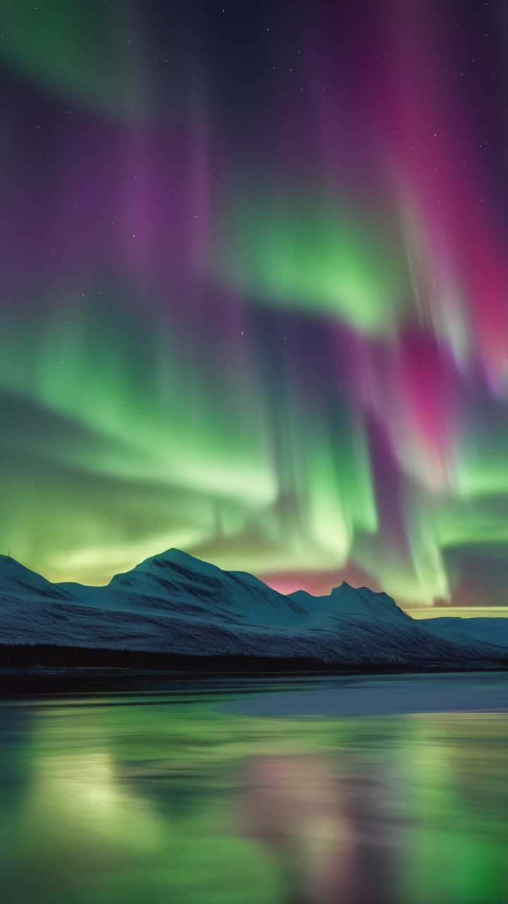The Northern Lights in maximum activity