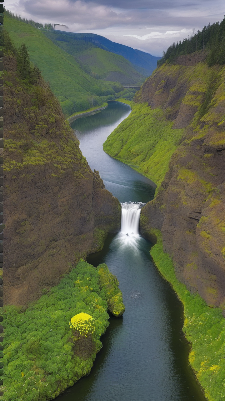 The Columbia River Gorge in spring bloom