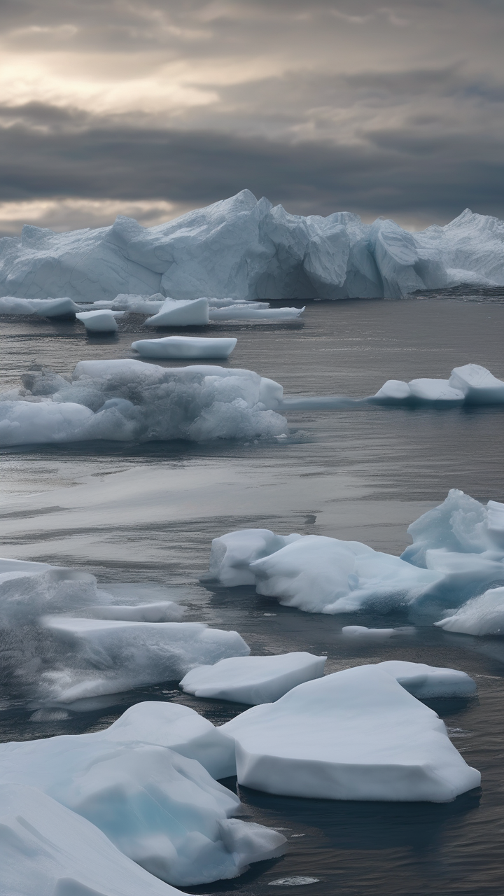 The Labrador Sea in winter