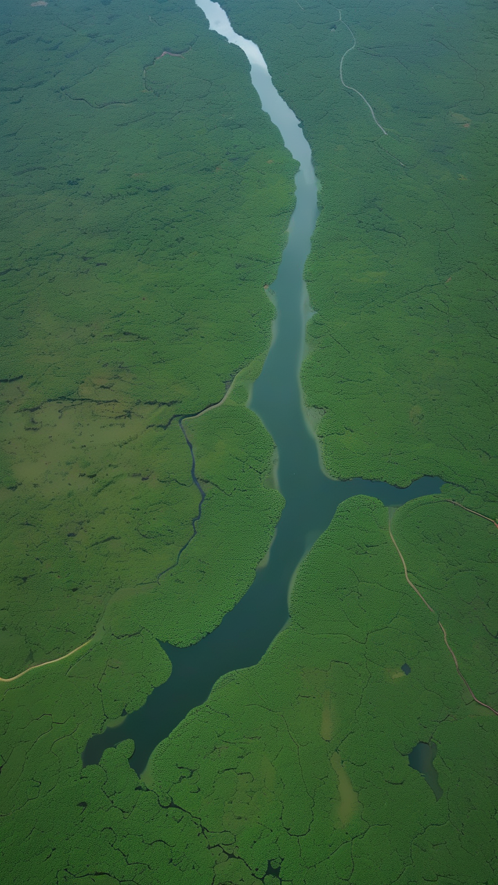 The Congo River from above
