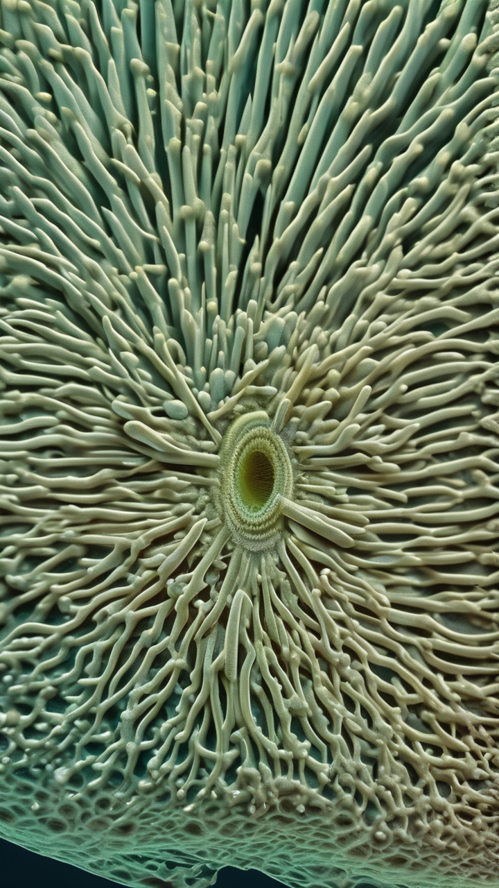 Macro photography of a diatom