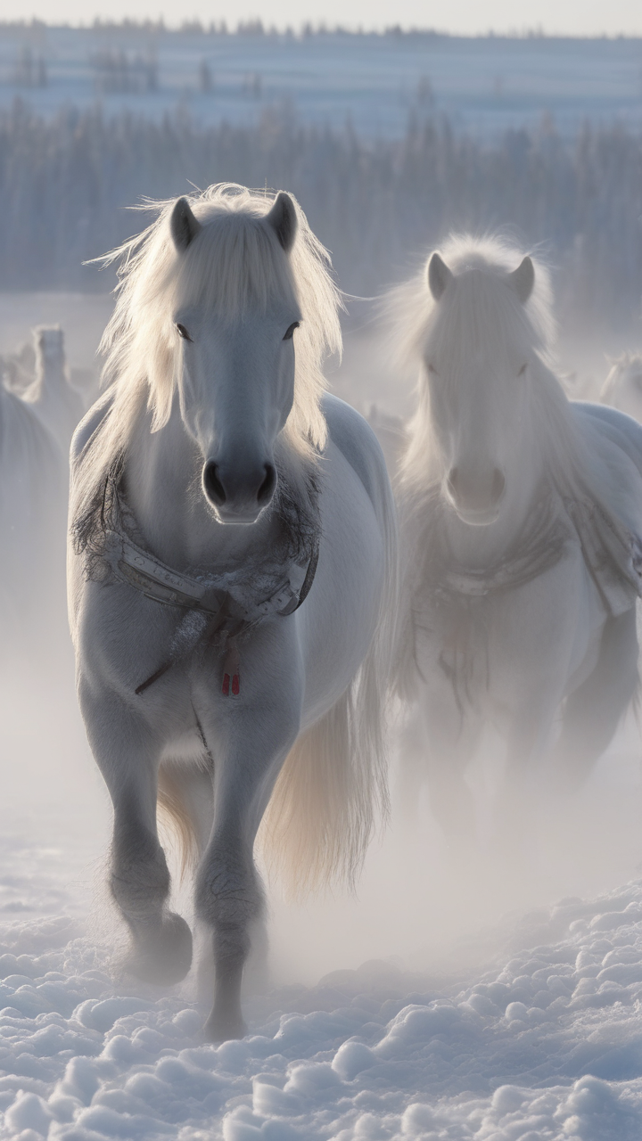 Yakutia in Russia at minus 60 Celsius