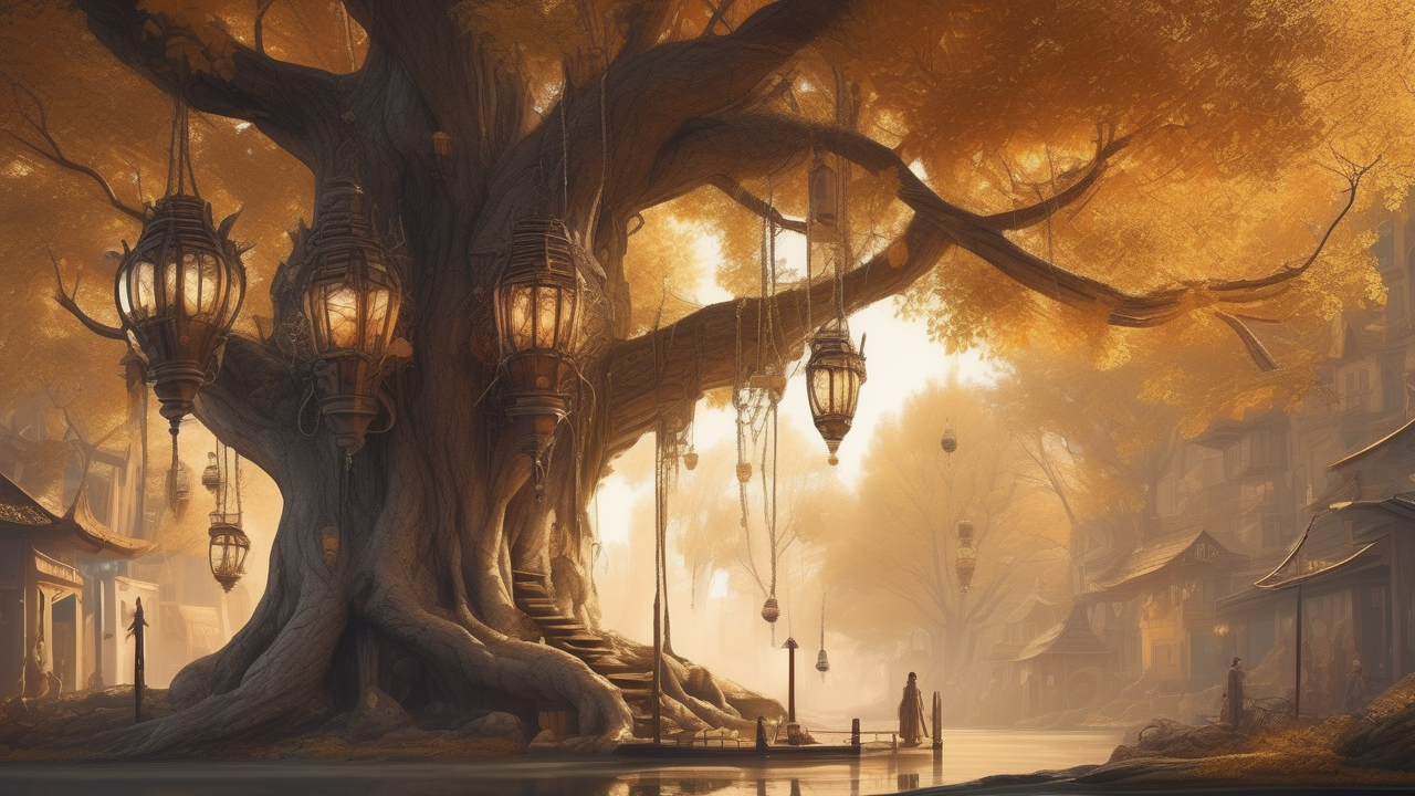 Giant ancient tree city