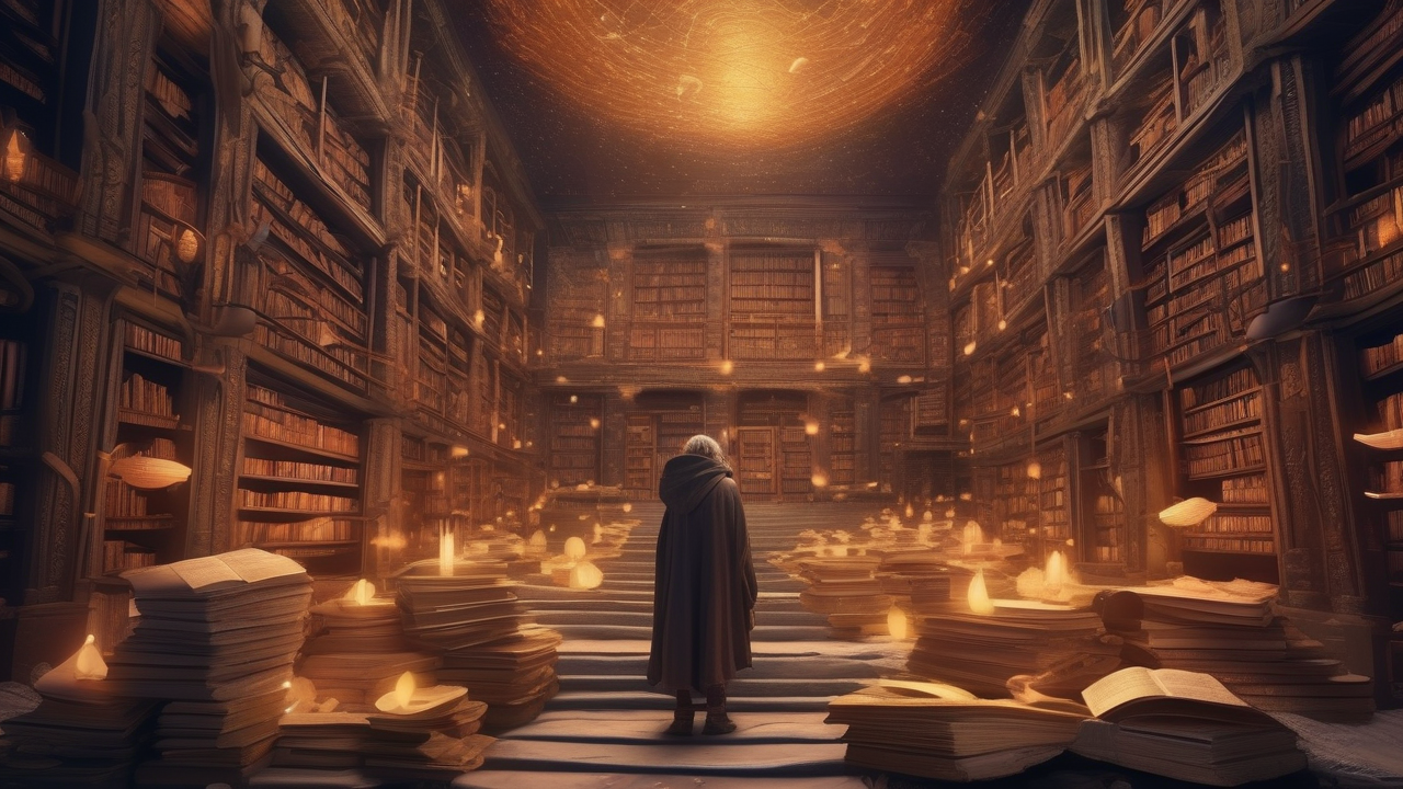 Ancient library carved inside a mountain