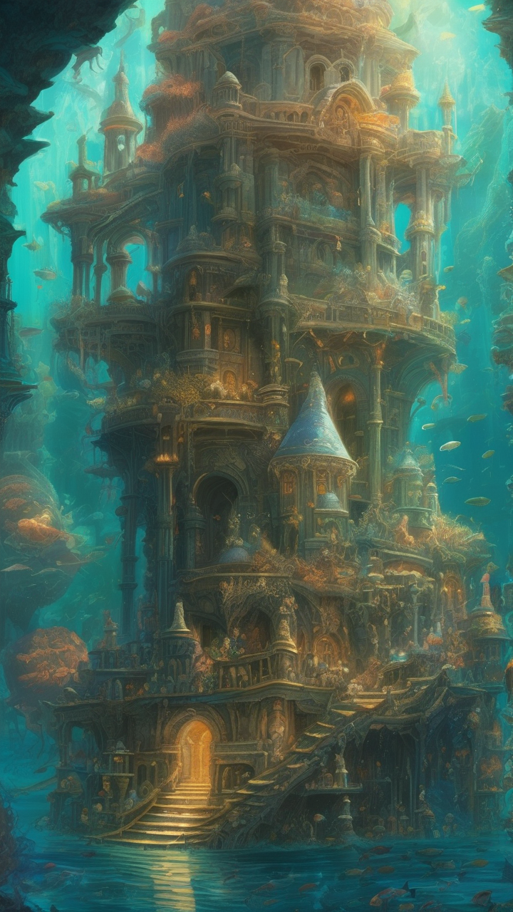 Underwater fantasy kingdom