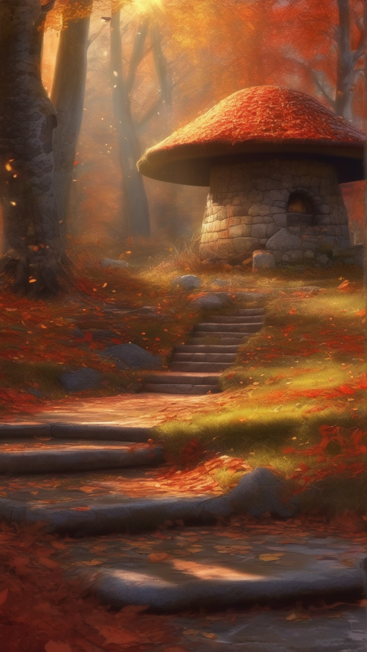 Enchanted autumn forest