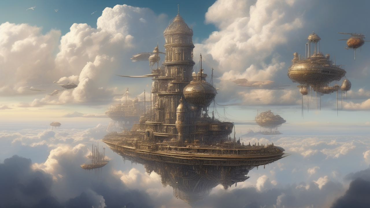 Sky fortress of a cloud empire