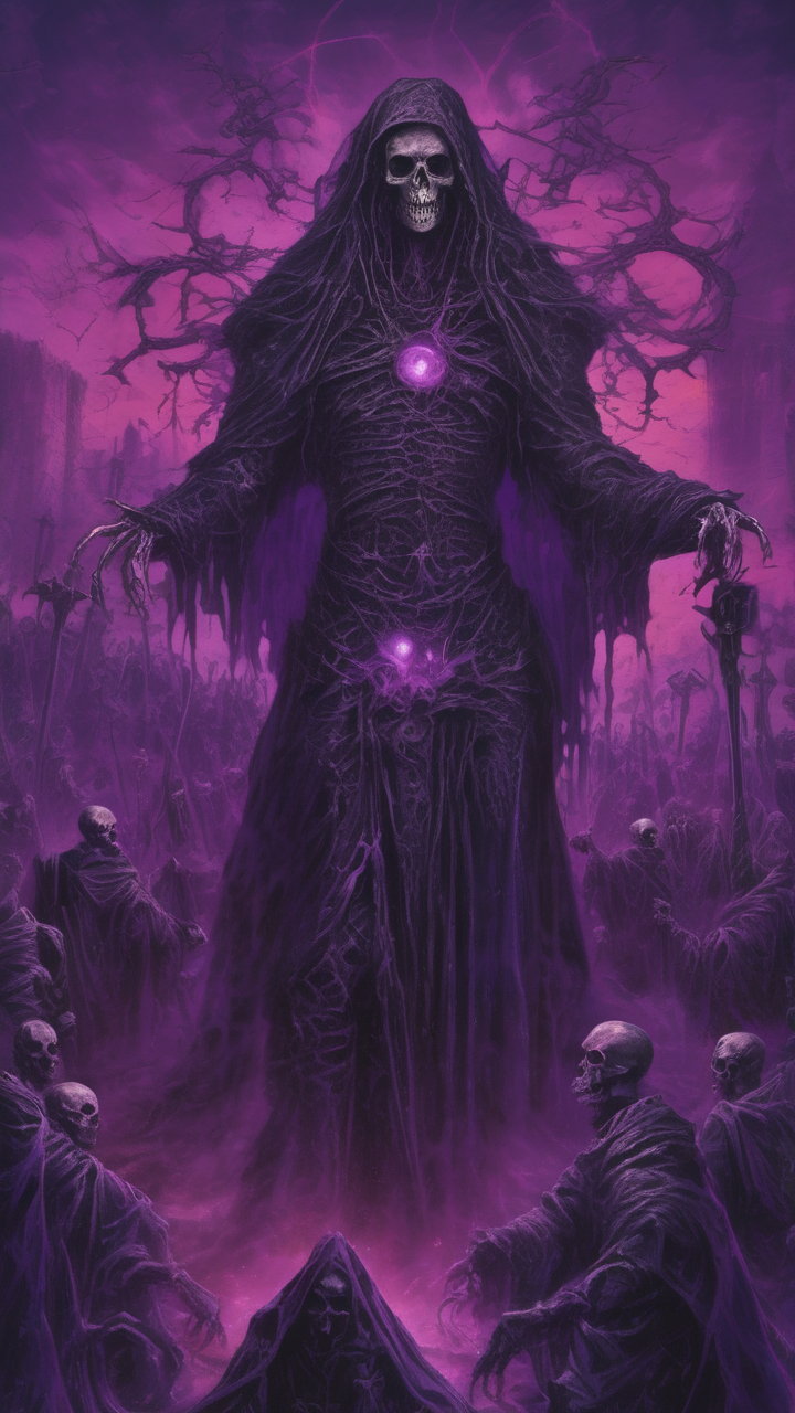 Necromancer's ritual at midnight