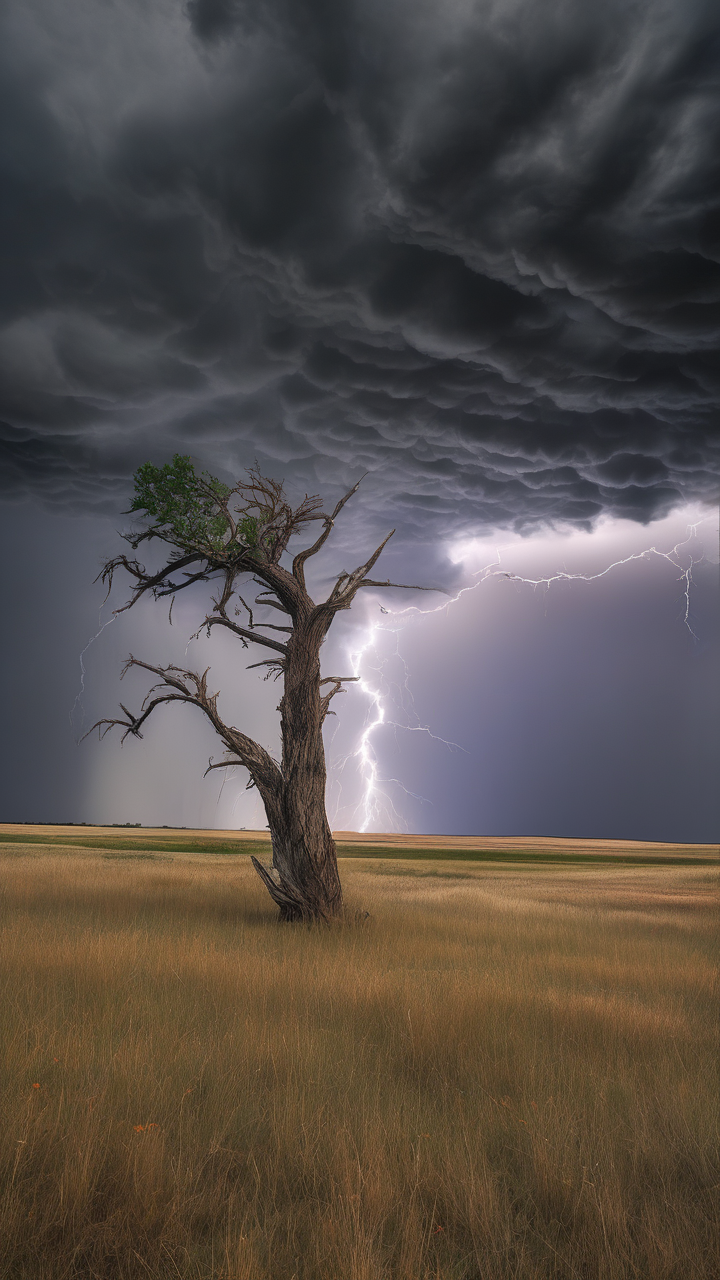 Thunderstorm rolling over the Great Plains