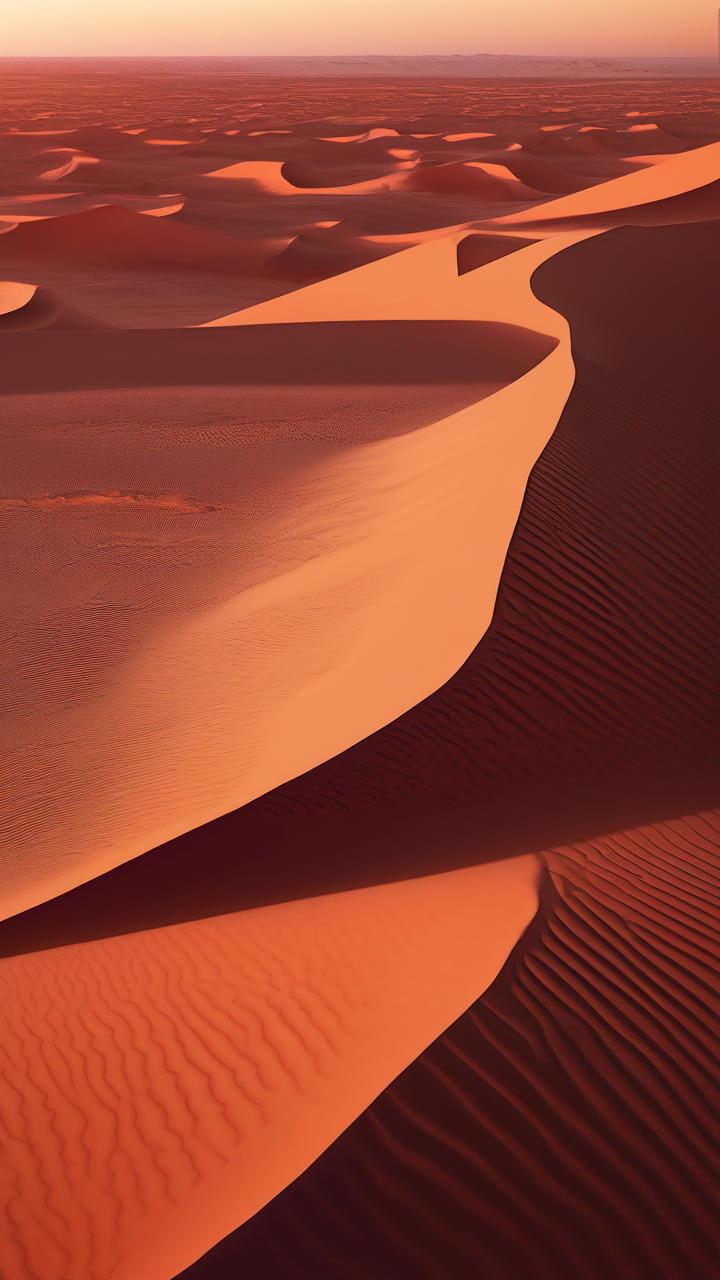 Sahara desert at sunrise