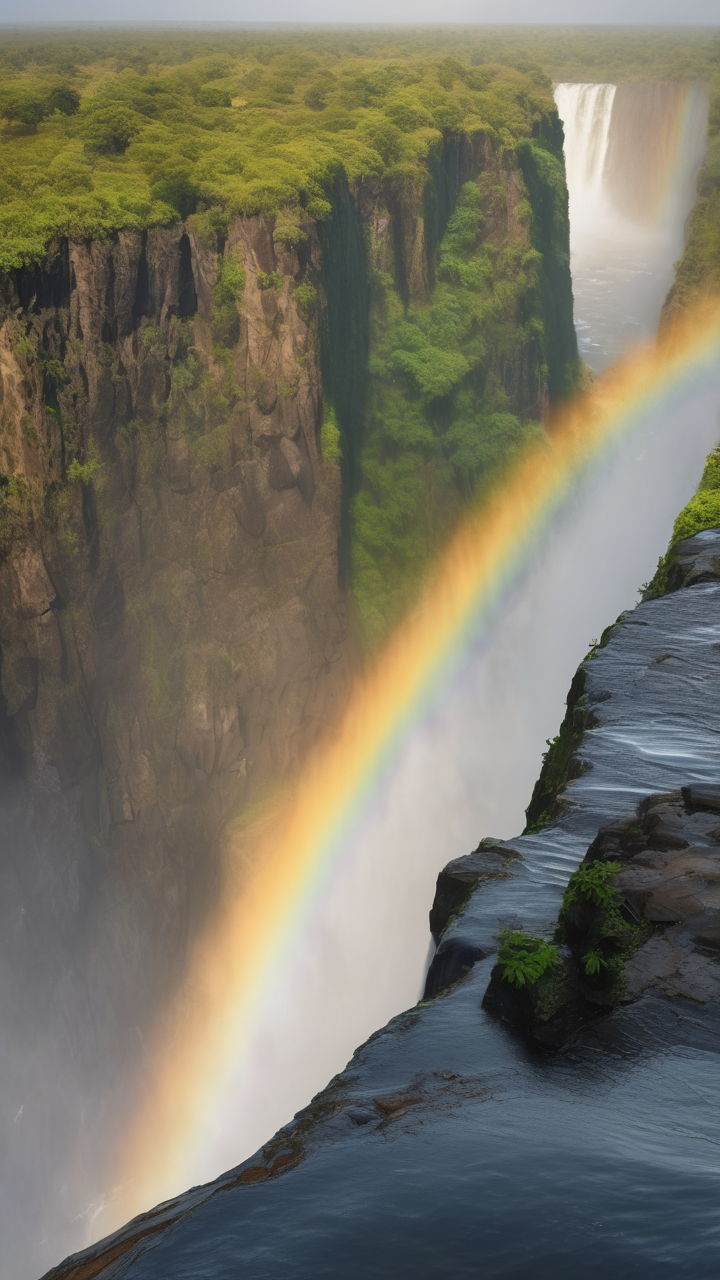 Victoria Falls at peak flow