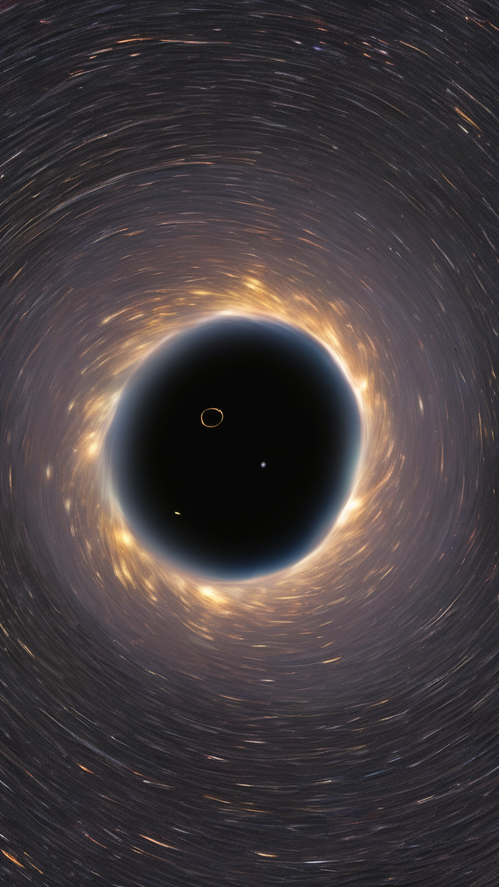 Black hole in the center of a galaxy