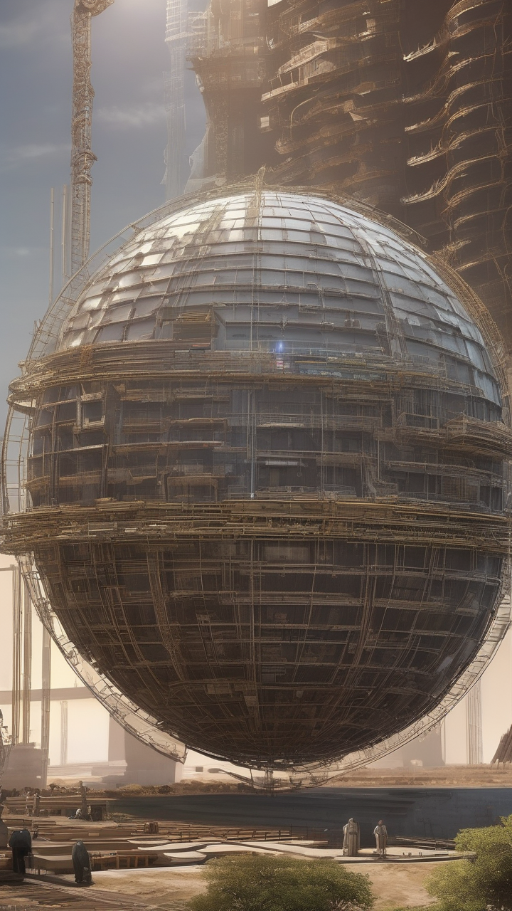 Dyson sphere under construction