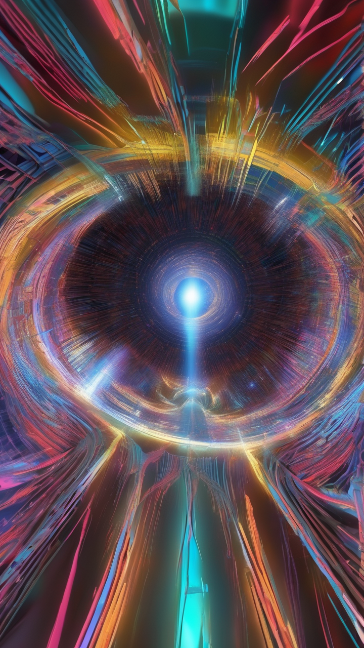 Spacecraft entering a wormhole