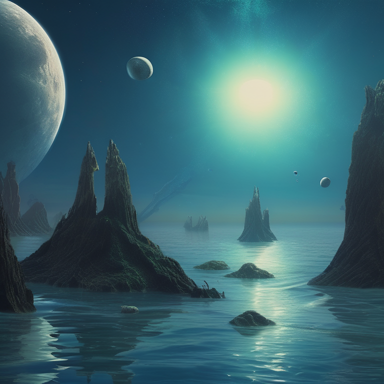 The surface of an ocean world