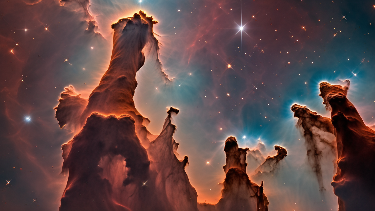 The Pillars of Creation in the Eagle Nebula