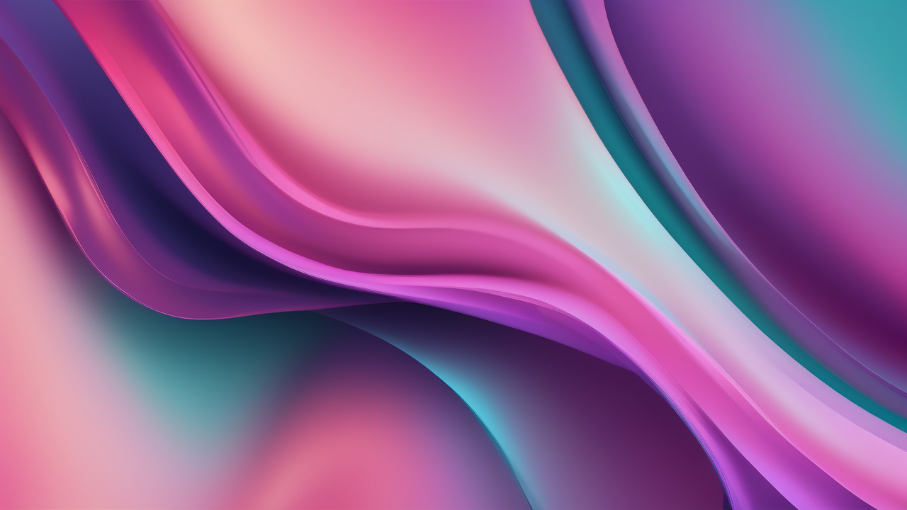 Gradient aurora wallpaper — flowing bands of teal