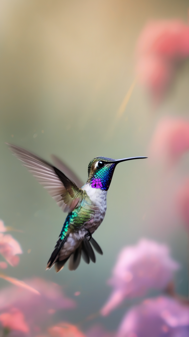 Hummingbird in flight
