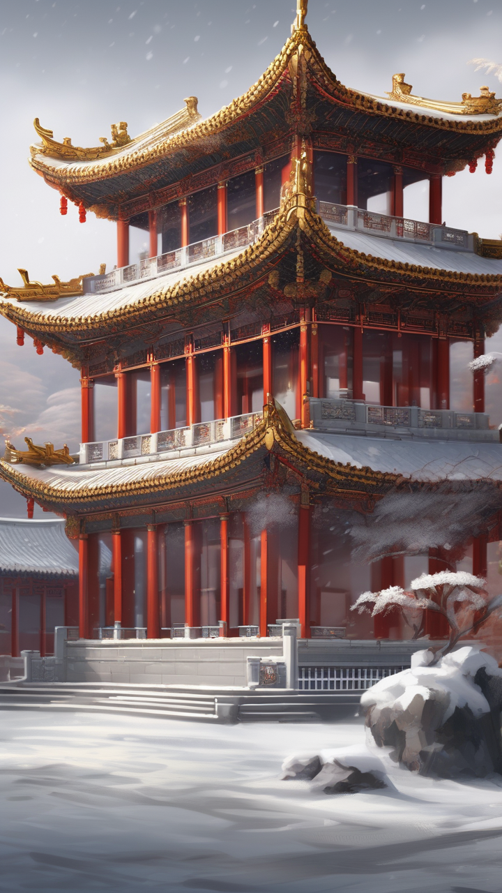 Ancient Chinese palace hall