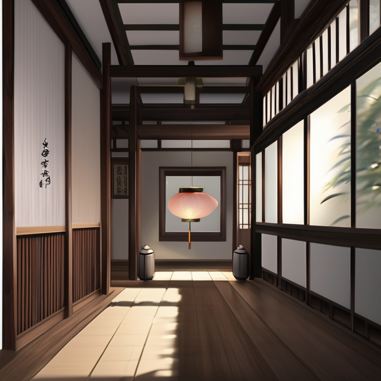 Kyoto machiya townhouse interior