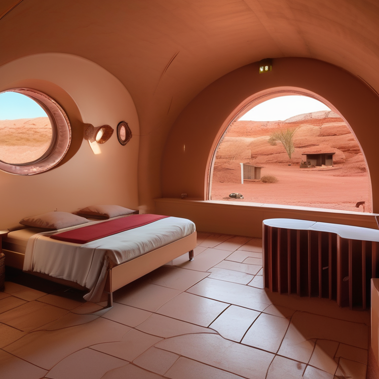 A subterranean hotel room in Australia