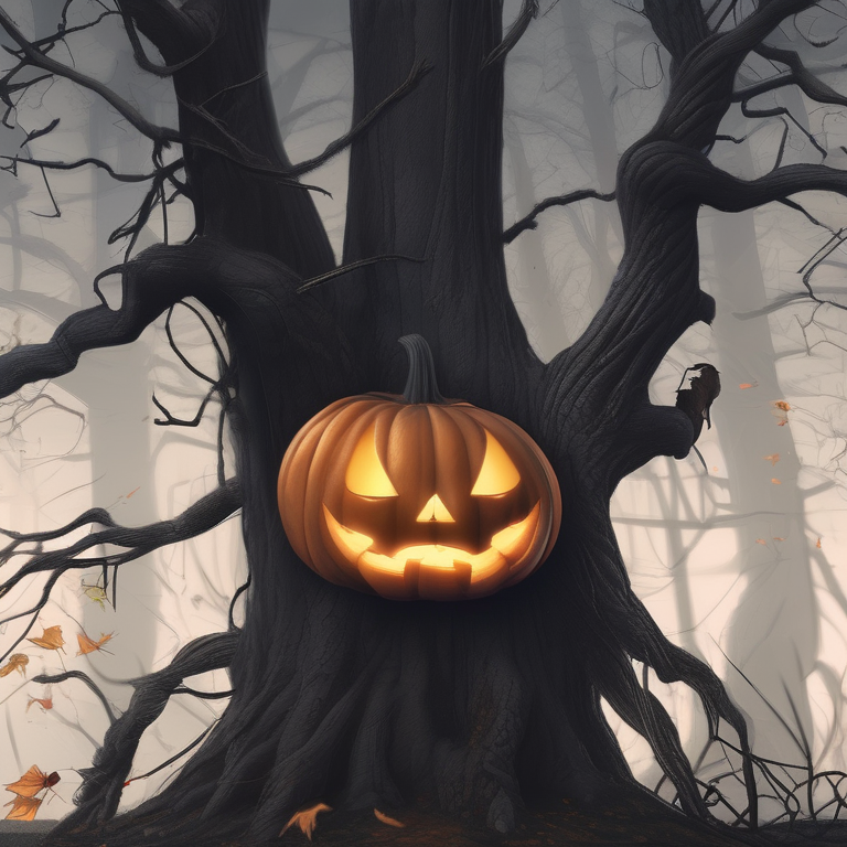 Haunted forest — dead trees