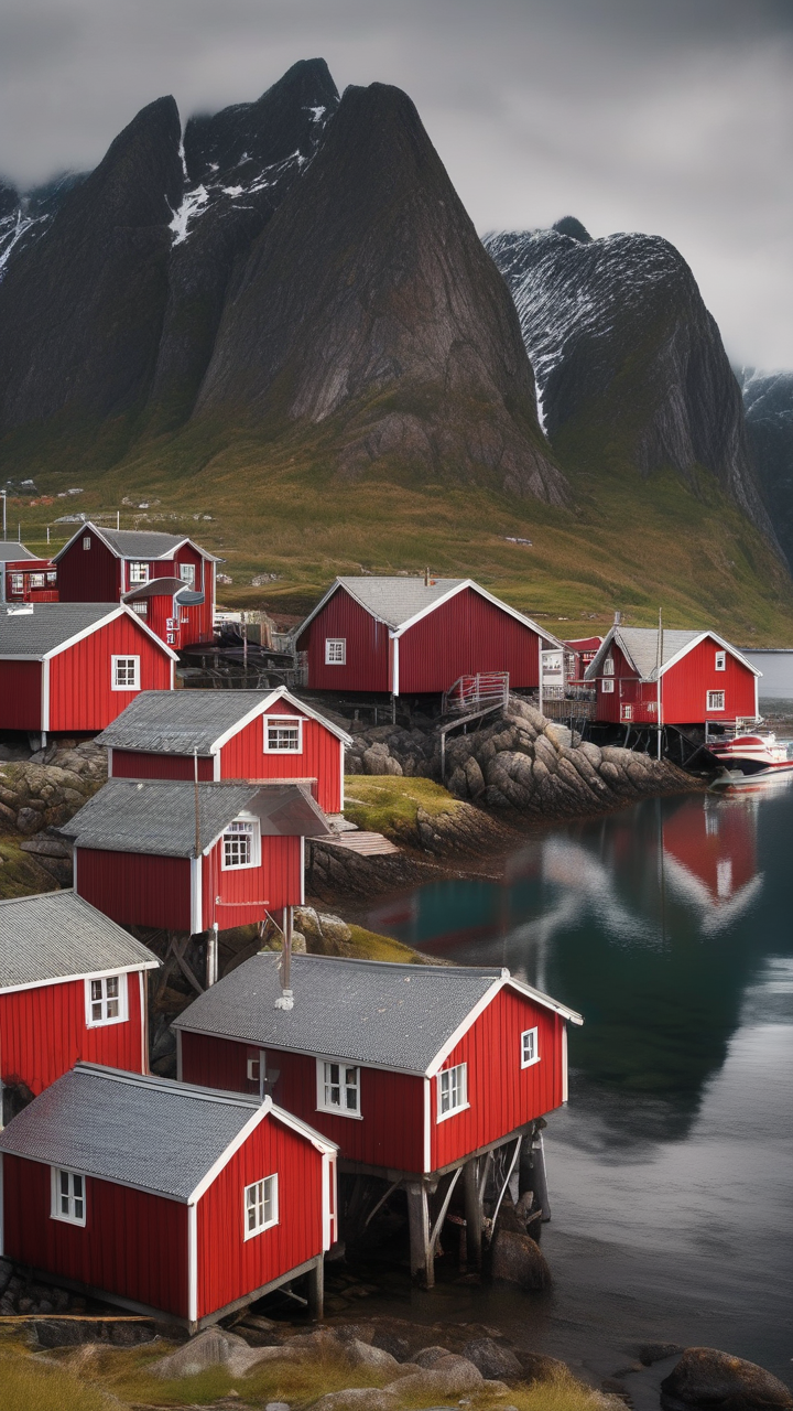 The Norwegian Lofoten fishing village