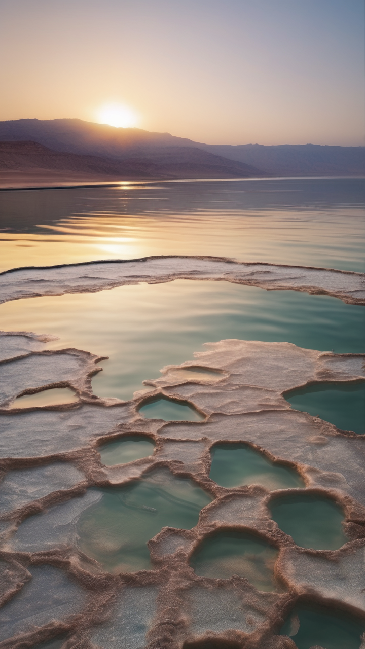 The Dead Sea at sunrise