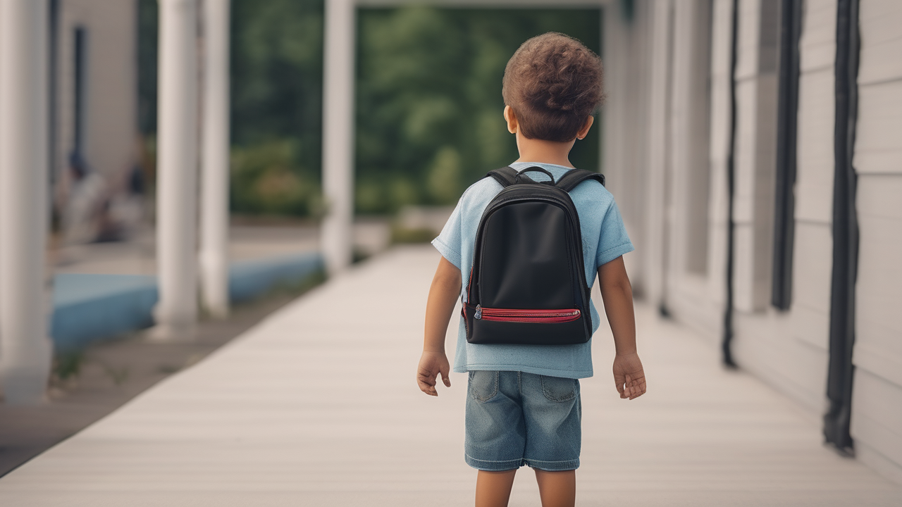A child's first day of school