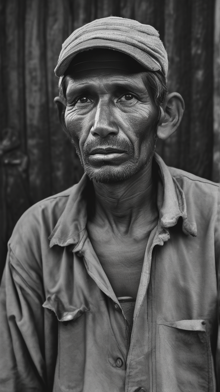 Portrait of a migrant worker