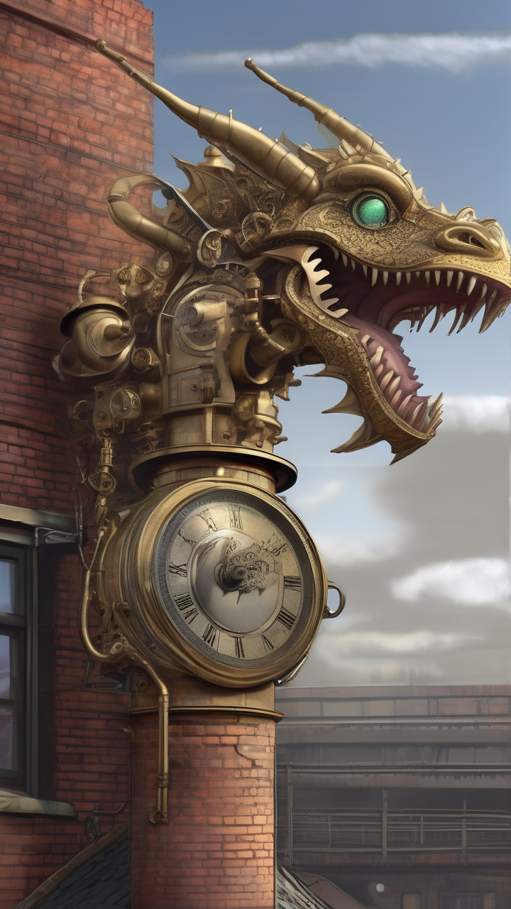 A clockwork dragon