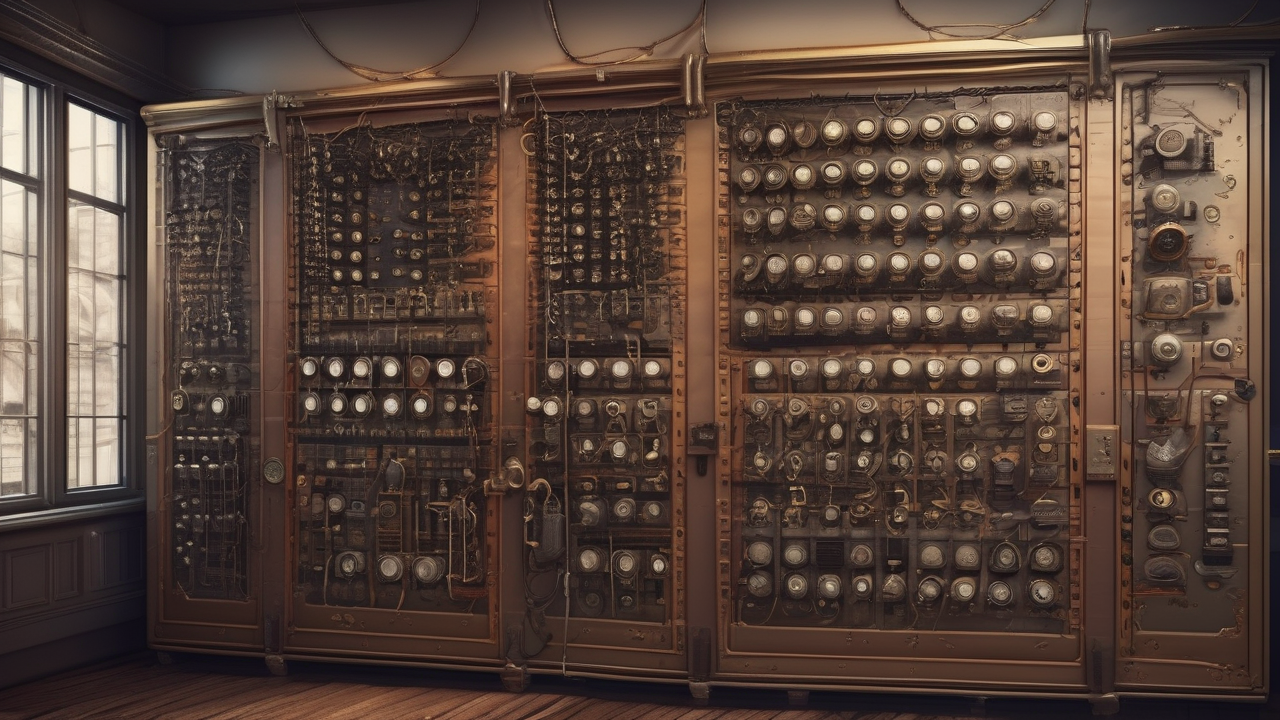 Steampunk telephone exchange