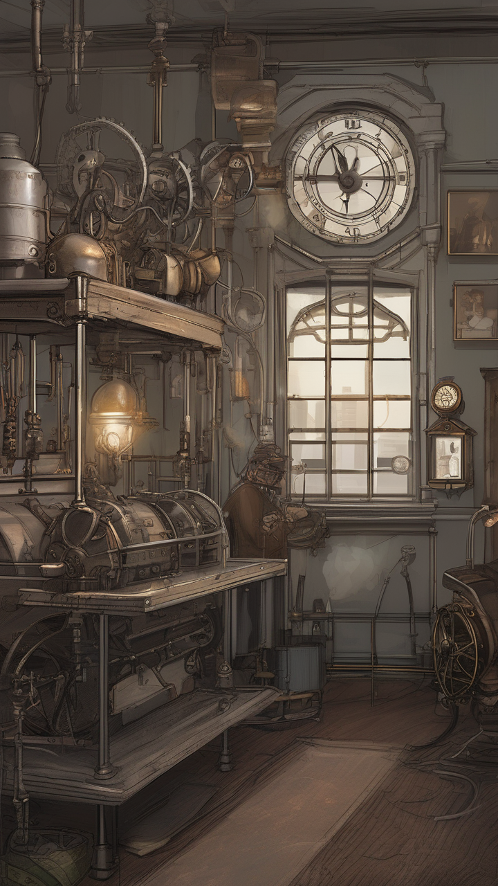 A Victorian-era steampunk hospital