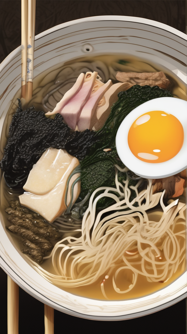 A hand-pulled ramen bowl