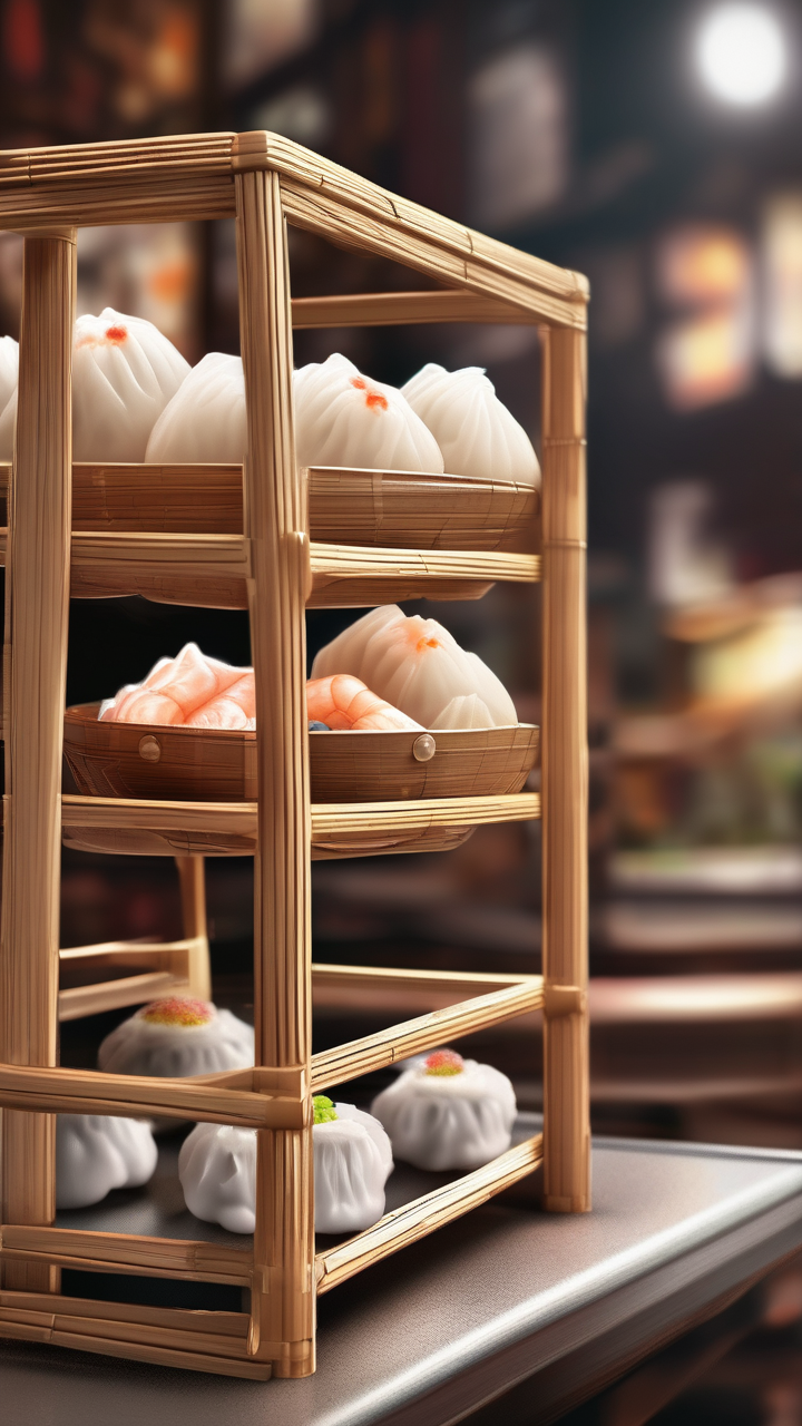 A dim sum cart in Hong Kong restaurant