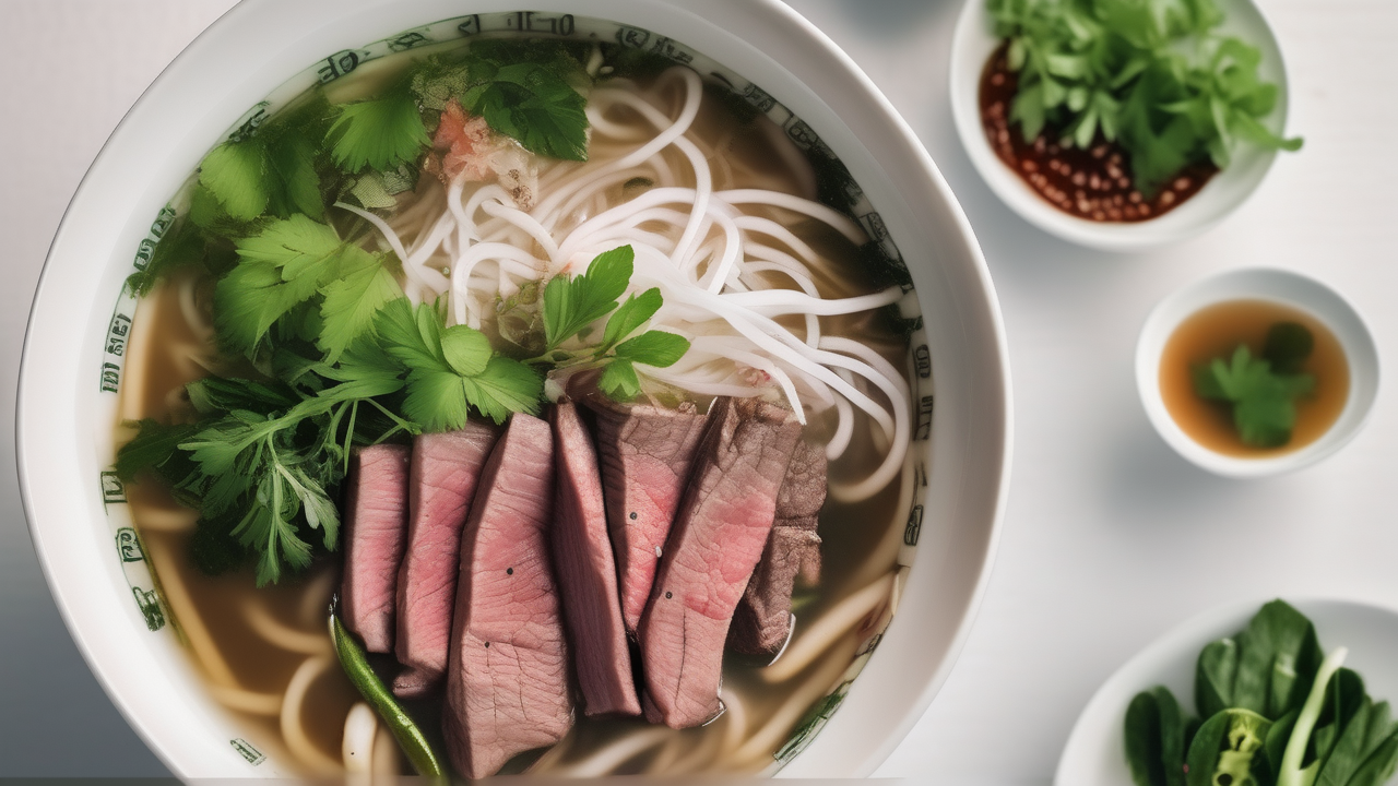A bowl of pho in Hanoi